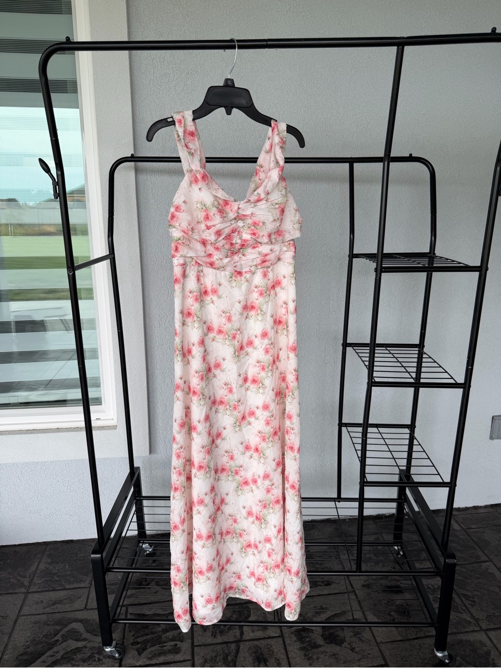 Hello Molly Pink Rose Print Sundress